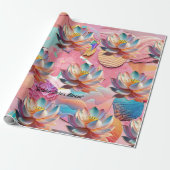 "Sacred Lotus" Geschenkpapier (Ungerollt)