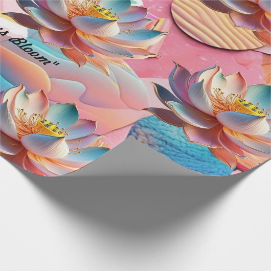"Sacred Lotus" Geschenkpapier (Ecke)