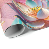 "Sacred Lotus" Geschenkpapier (Rolleneckpunkt)