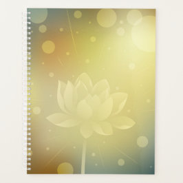 Sacred Lotus Hardcover Daily Planner Planer