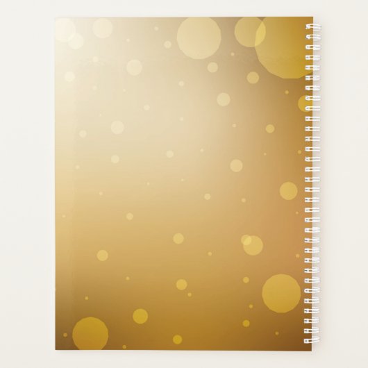 Sacred Lotus Hardcover Daily Planner Planer (Rückseite)