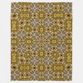 Sacred Mayan Gold Topaz Muster Quilt Fleecedecke (Vorderseite)