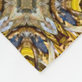 Sacred Mayan Gold Topaz Muster Quilt Fleecedecke (Ecke)