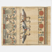 Sacred Meidum Geese & Nile Lotus Ancient Egyptian Fleecedecke (Vorderseite (Horizontal))