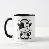 Sacred Moo-Ment Holy Cow Mug – Floating Cow Tasse (Links)