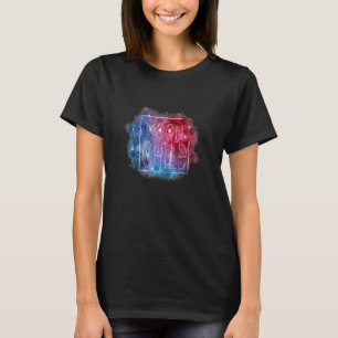 Sacred Moon Child Hippie Spiritueller Yoga Grafik T-Shirt