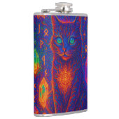 Sacred Neon Cat Flachmann (Rechts)