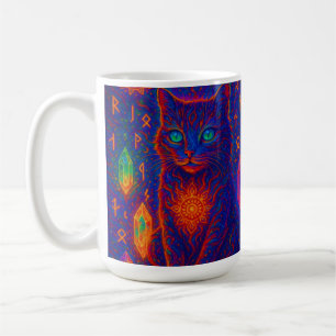 Sacred Neon Cat Kaffeetasse