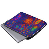 Sacred Neon Cat Laptopschutzhülle (Vorne Knopf)
