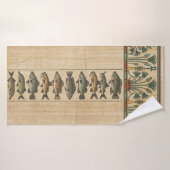 Sacred Nile Fish & Lotus Ancient Egyptian Badehandtuch (Badehandtuch)