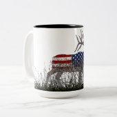 Sacred North American Elk Zweifarbige Tasse (Vorderseite Links)