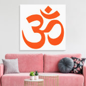Sacred Om Symbol Leinwanddruck (Insitu (Wohnzimmer))