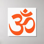Sacred Om Symbol Leinwanddruck (Vorderseite)
