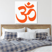 Sacred Om Symbol Leinwanddruck (Insitu (Schlafzimmer))