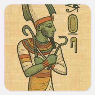 Sacred Osiris Divine Egypvine God Sticker