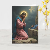 Sacred Prayer Scene Art Card Karte (Gelbe Blume)