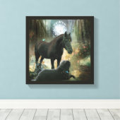 Sacred Retreat - Wrapped Canvas Leinwanddruck (Insitu (Holzboden))