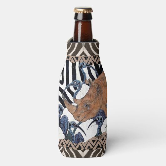 Sacred Rhino Flaschenkühler (Flaschenvorderseite)