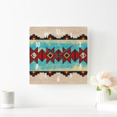 Sacred River Quadratische Wanduhr (Zuhause)