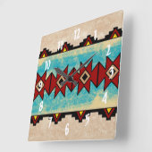 Sacred River Quadratische Wanduhr (Winkel)