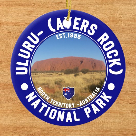 Sacred Rock of Australia – Uluru National Park Keramik Ornament