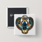 Sacred Scarab of King Tut Button (Vorne & Hinten)