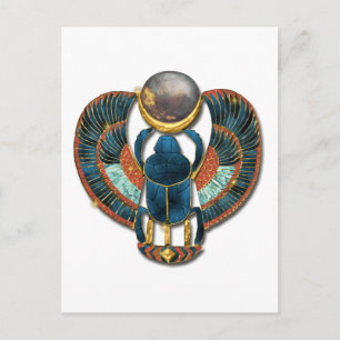 Sacred Scarab of King Tut Postkarte
