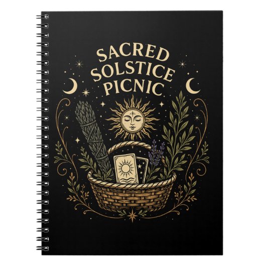 Sacred Solstice Picnic Litha Notizblock (Vorderseite)