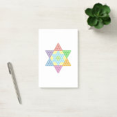 Sacred Star - Star of Life, 04/3D-CF. Post-it Klebezettel (Büro)
