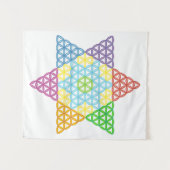 Sacred Star - Star of Life, 04/3D-CF. Wandteppich (Vorderseite (Horizontal))