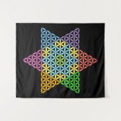 Sacred Star - Star of Life, 04/3D-CF. Wandteppich (Vorderseite (Horizontal))