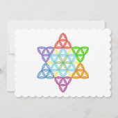 Sacred Star - Star of Life, 2/3D-CF. Einladung (Rückseite)