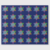 Sacred Star - Star of Life, 2/3D-CF. Geschenkpapier (Flach)