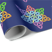 Sacred Star - Star of Life, 2/3D-CF. Geschenkpapier (Rolleneckpunkt)