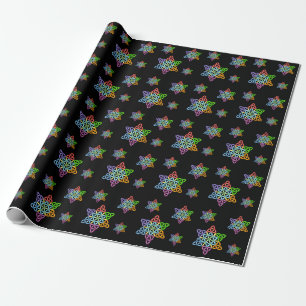 Sacred Star - Star of Life, 2/3D-CF. Geschenkpapier