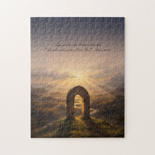 Sacred Stone Arch Sunset Jigsaw Puzzle (Vertikal)