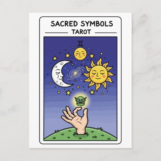 Sacred Symbols Tarot Postkarte (Vorderseite)