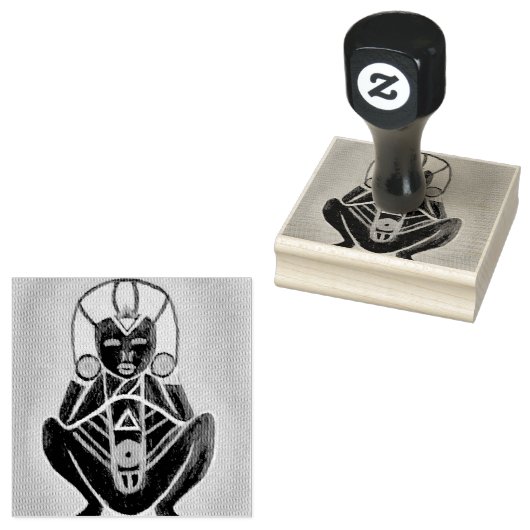 Sacred Taíno Atabey Gummistempel (Stempel)