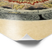 Sacred Tetragrammaton Mandala Fotodruck (Ecke)