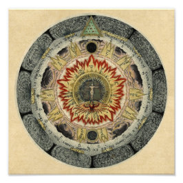 Sacred Tetragrammaton Mandala Fotodruck