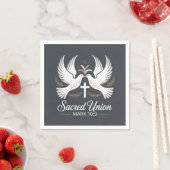 Sacred Union Christian Wedding Serviette (Beispiel)