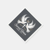 Sacred Union Christian Wedding Serviette (Ecke)