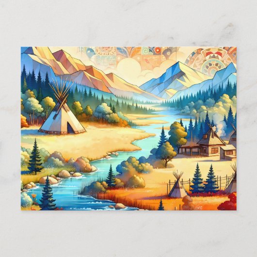 Sacred Valley - Die Heimat der amerikanischen Stam Postkarte (Vorderseite)