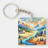 Sacred Valley Native American Landscape Schlüsselanhänger (Vorderseite)