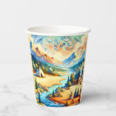 Sacred Valley Symbolic Celebration Design Pappbecher (Rückseite)