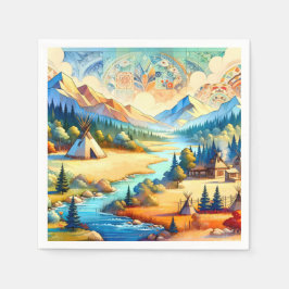 Sacred Valley Symbolic Gathering Design Serviette