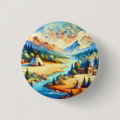 Sacred Valley Symbolic Heritage Design Button (Vorderseite)