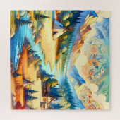 Sacred Valley Symbolic Landscape Composition Puzzle (Horizontal)