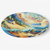 Sacred Valley Symbolic Seasonal Artwork Pappteller (Schrägansicht)