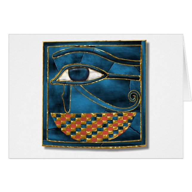 Sacred Wedjat Eye of Horus (Vorderseite (Horizontal))